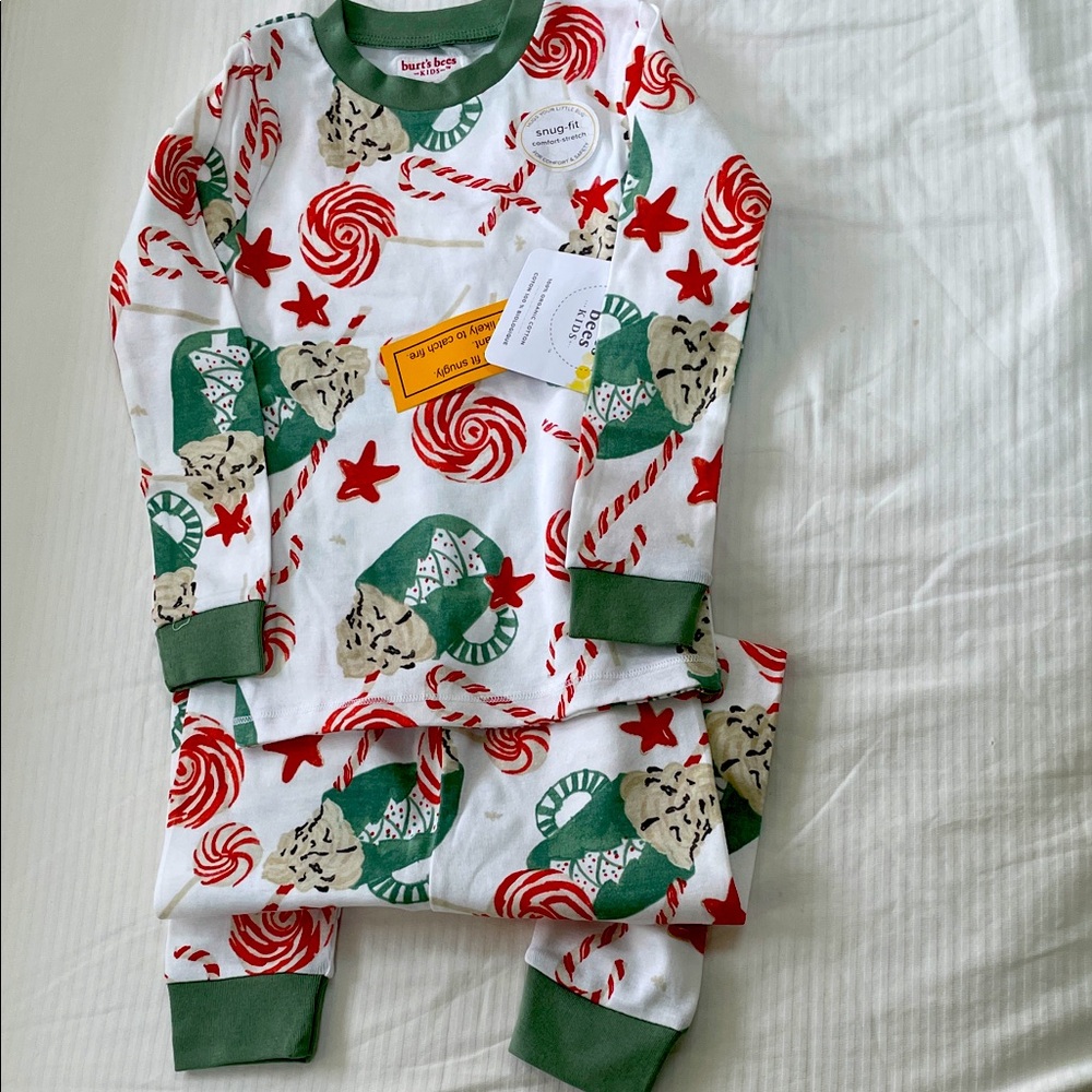 Burt’s Bees Baby Kids Pajama Set - peppermint mocha